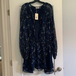 NWT RAMY BROOK Guinevere Silk Animal-Print Dress